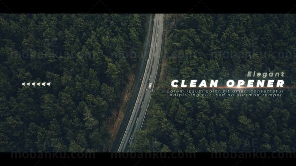 优雅片头AE模板