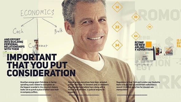 科学商务宣传片头AE模板