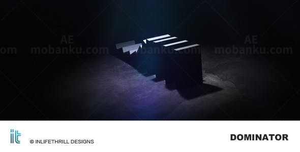 三维效果商业LOGO演绎AE模板