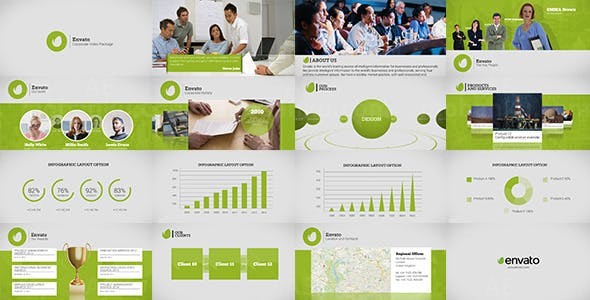 企业栏目包AE模板