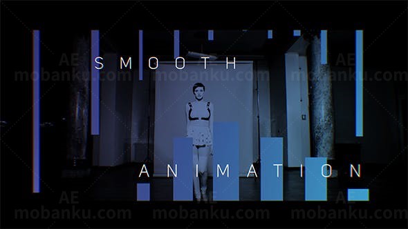 方条文字标题排版片头AE模板