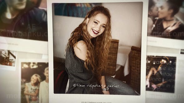 美好照片相册回忆片头AE模板