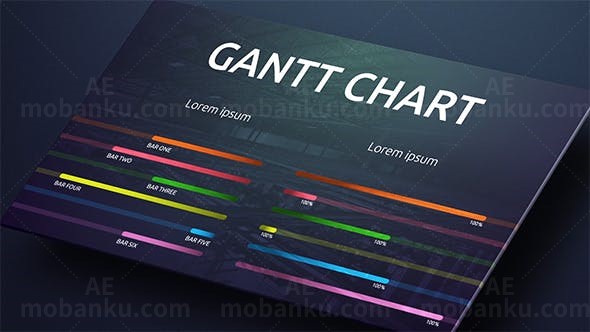 时尚商务信息数据图表展示动画AE模板