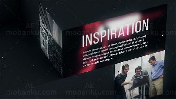 三维现代风格片头AE模板