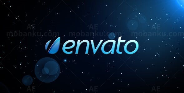 粒子散开汇集标志动画AE模板