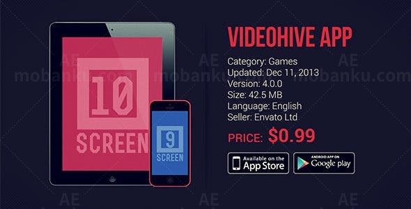 手机应用宣传片AE模板