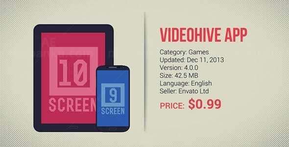 安卓应用宣传片AE模板