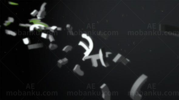 简洁三维标志动画AE模板