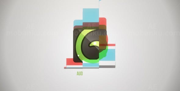 简洁RGB标志动画AE模板