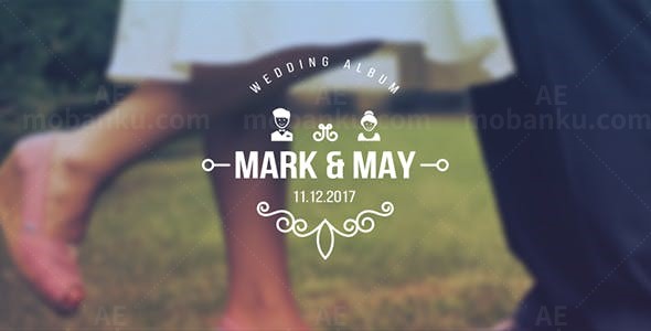 婚礼主题标题展示AE模板