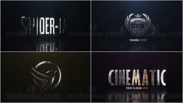 大气三维英雄Logo动画AE模板