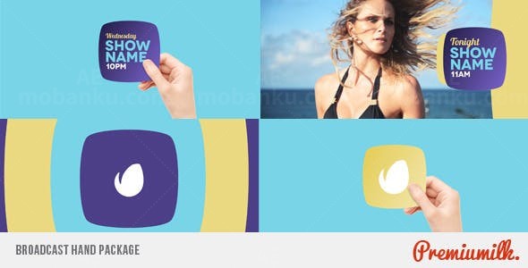 手持Logo时尚栏目包装AE模板