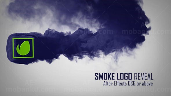 烟雾拖尾Logo动画AE模板