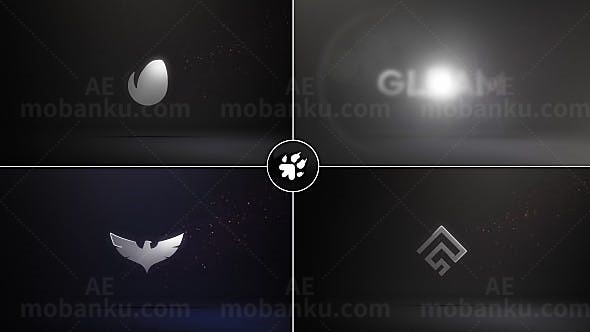 银色质感Logo动画AE模板