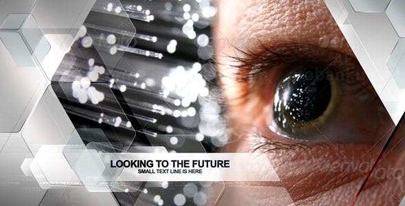 六边形科技感公司商务包装AE模板