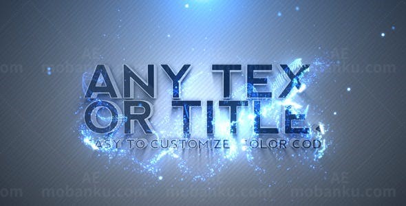 奇幻粒子效果LOGO演绎AE模板