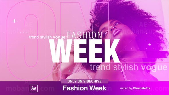 时尚栏目包装AE模板