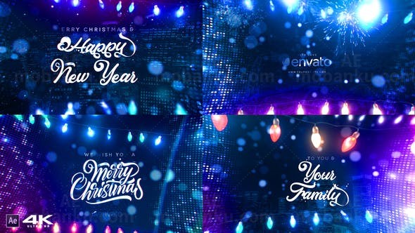 神奇的圣诞祝福AE模板