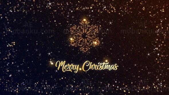 圣诞节的祝福AE模板