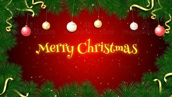 圣诞节的问候AE模板