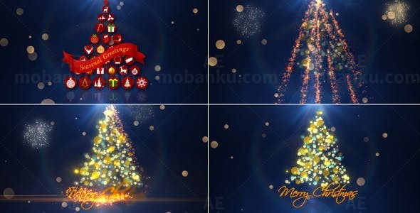 圣诞节的介绍AE模板