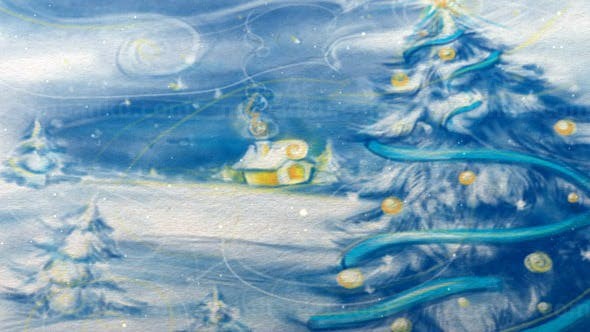 圣诞新年视频卡AE模板