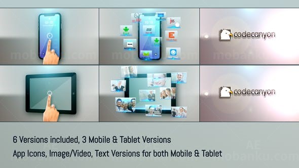手机平板应用宣传AE模板