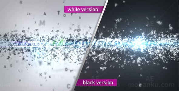 字母组合效果LOGO演绎AE模板