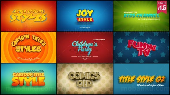 创意文字标题动画AE模版