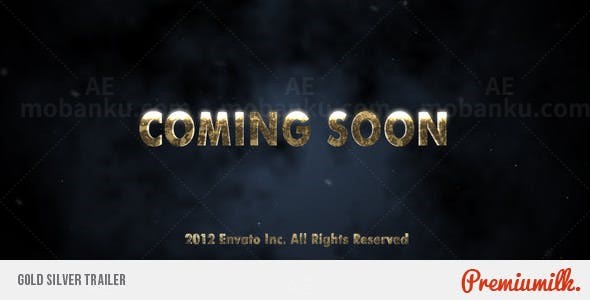 金银文字宣传片头AE模板