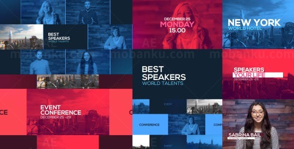 商务视频活动宣传片头AE模板