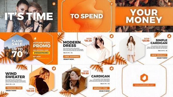 时尚图片视频宣传片AE模板