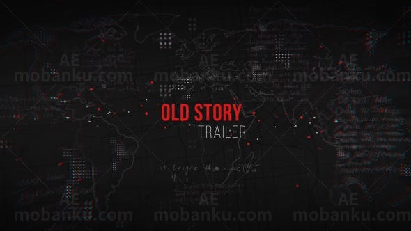 回忆视频电影宣传片头AE模板