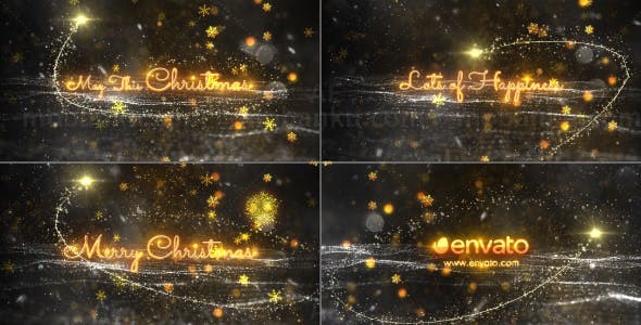 圣诞节标题展示AE模板