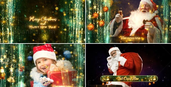 圣诞节包装模板AE模板