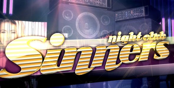 夜场宣传片AE模板