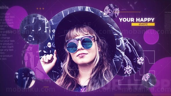 动感幻灯片AE模板