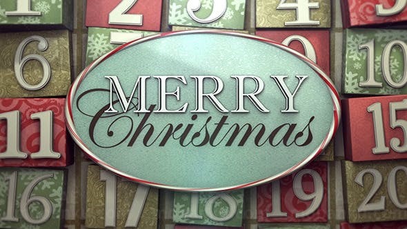 圣诞节标志AE模板