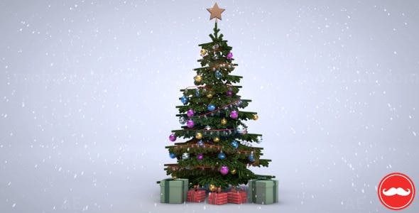 三维圣诞树AE模板