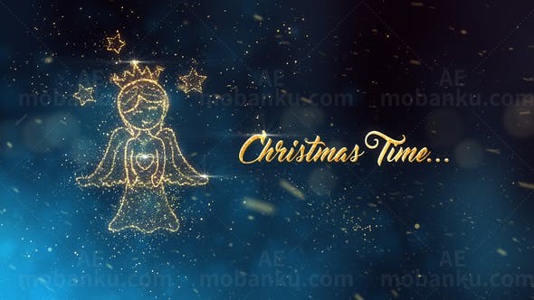 圣诞节幻灯片AE模板