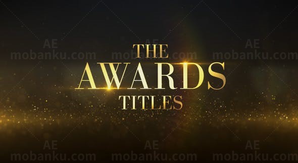 颁奖标题展示AE模板