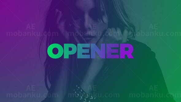 动态时尚视频开场AE模板