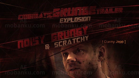 影视杂渍风格预告片AE模板