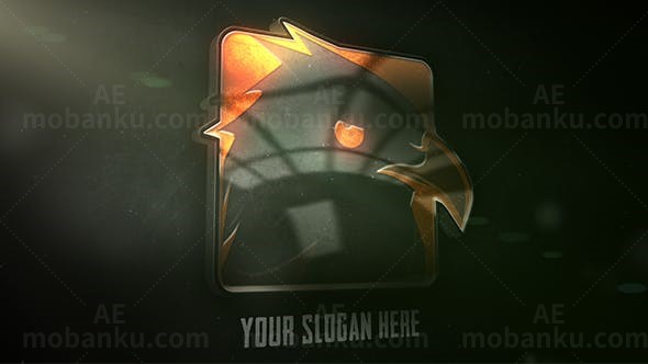 影视金属标志动画AE模板