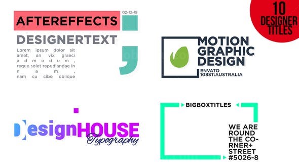 节奏文字排版AE模板