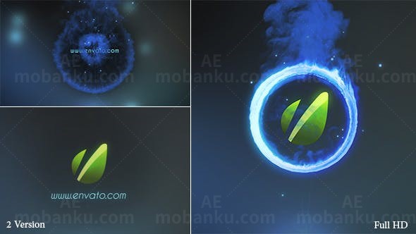 火焰光环Logo动画AE模板
