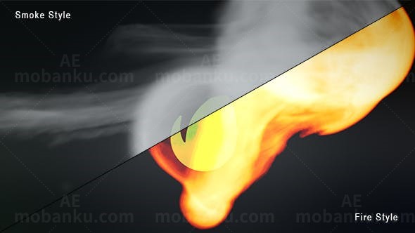 烟雾火焰Logo动画AE模板