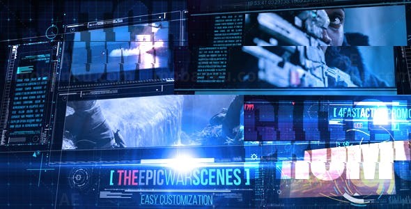 故障效果视频片头AE模板