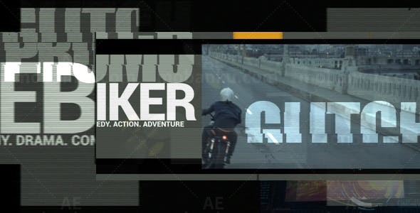 故障效果标志动画AE模板