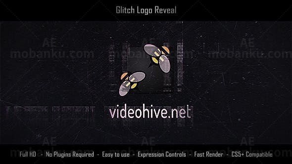 故障效果标志动画AE模板